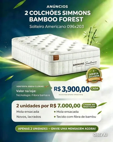 Vendo 2 colchões Simons novos e embalados