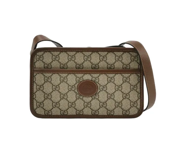 Gucci Retro Mini Canvas Interlocking G Crossbody Bag