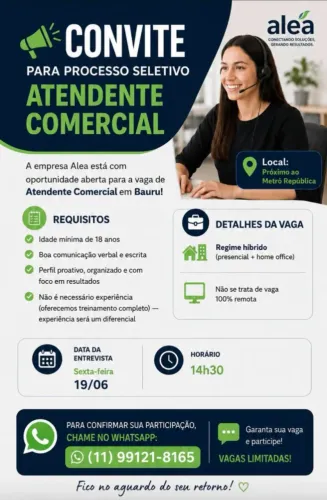 Atendente comercial