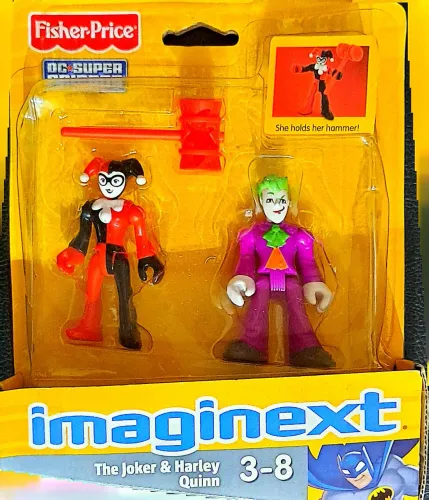 Imaginext DC Super Friends Coringa e Arlequina novos na embalagem original 