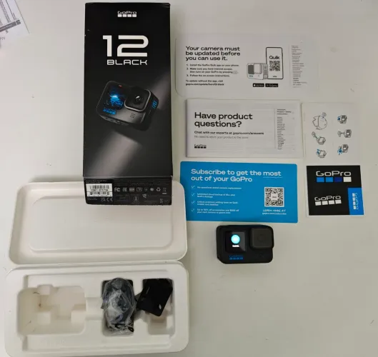 Filmadora GoPro Digital Hero 12 Black 27MP 5.3K Hypersmooth 6.0 CHDHX-121-RW Nova