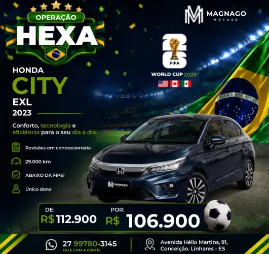 Honda City Hatchback EXL 1.5 Flex 16V Aut. 2023