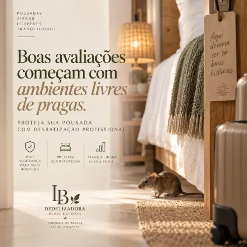 Dedetização para Pousadas, hospedagem e condomínio.