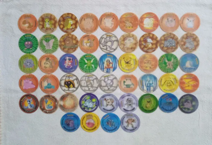 49 Tazos e Evolutazos Pokémon Elma Chips