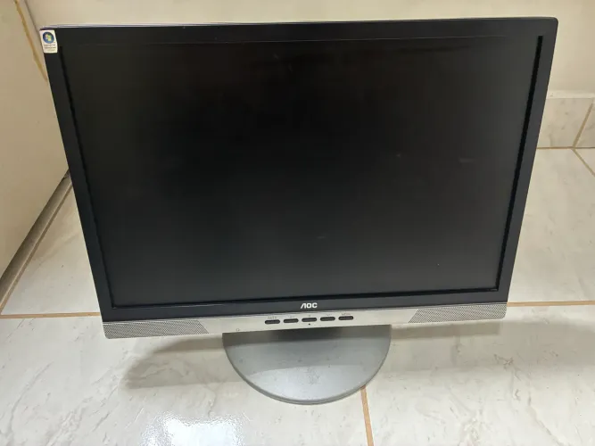Monitor LCD 19? AOC | 1440x900 C/Auto Falante | Dvi + Vga