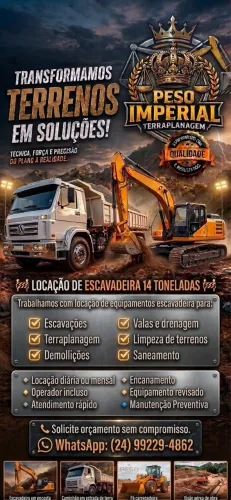 Locação de máquinas 