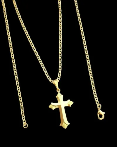 Corrente banhada a ouro 18k 