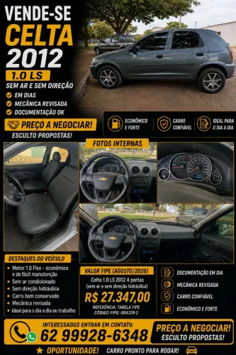 Chevrolet Celta Life/ LS 1.0 MPFI 8V Flexpower 5P 2012