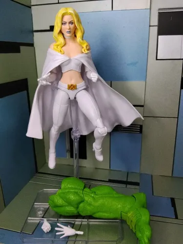 Boneco Marvel Legends Emma Frost X-Men Hasbro 6" Lacrado BAF Strong Guy 