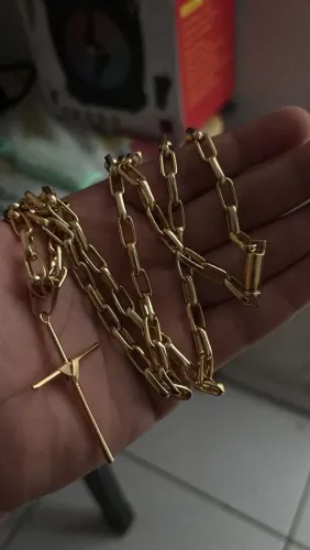 CORRENTE BANHADA A OURO 24 K NO PREÇINHO CUIDA