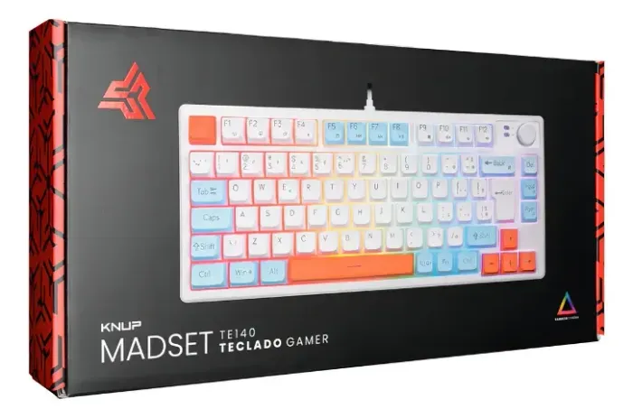 Teclado Gamer 75% Semi Mecanico Madset Knup Com Layout Abnt2 Anti-ghosting 19/12