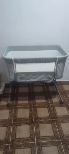 Berço Co-Sleeper Cosco Cinza Pouquíssimo Usado
