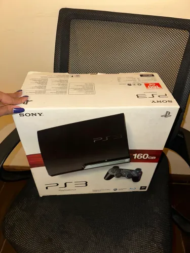 ? PS3 Slim 160GB Completo + 2 Controles + 5 Jogos + Caixa Original - R$600