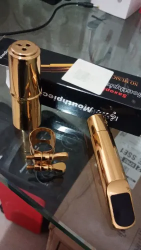Boquilha completa sax alto de metal nunca foi usado