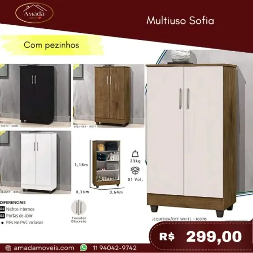 Multiuso Sofia, a pronta entrega