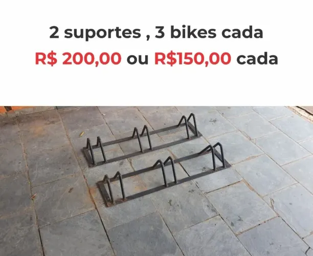 2 Suportes de bike , 6 bikes total