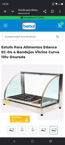 Estufa para salgado