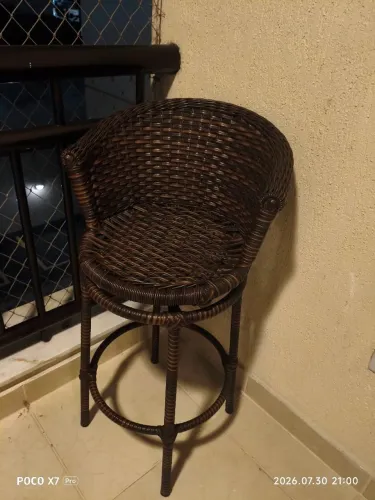 Banqueta de área gourmet e varanda 