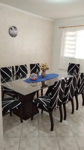 Mesa de vidro com 8 lugares 2,20 x1, 10