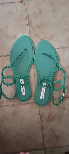 Sandália Luiza Barcelos verde