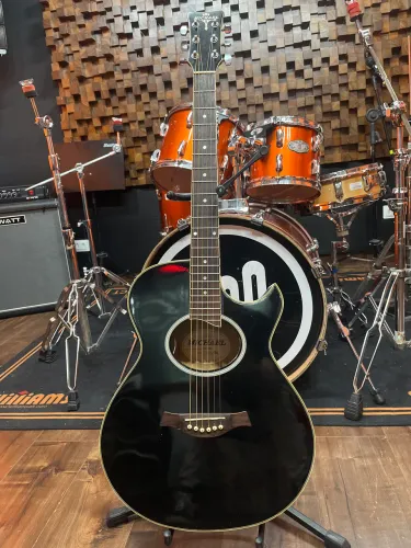 Violão Michael cordas de aço modelo VM529EQ/BK