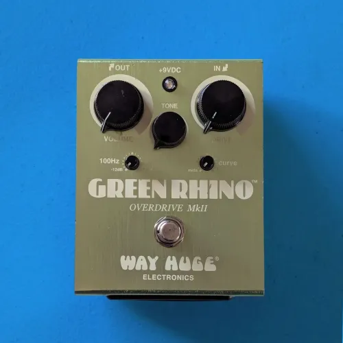 Pedal de efeito Way Huge Green Rhino Overdrive MkII.
