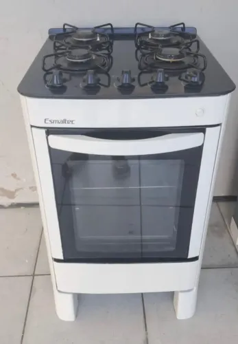FOGÃO ESMALTEC 4BOCAS VIDRO FUNCIONANDO ENTREGO