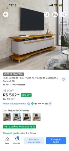 Rack novo desmontado ainda