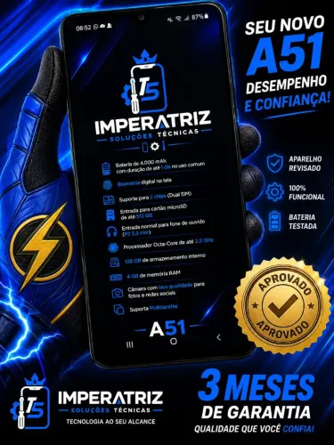 Samsung A51 128GB / 4GB 4G 3 MESES DE GARANTIA