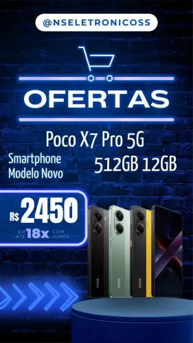 Celular Poco X7 Pro 5G 512/12- Verde Amarelo Preto Lacrado 