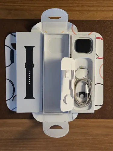 Apple Watch Series 9 45mm GPS Midnight - Excelente Estado e Completo