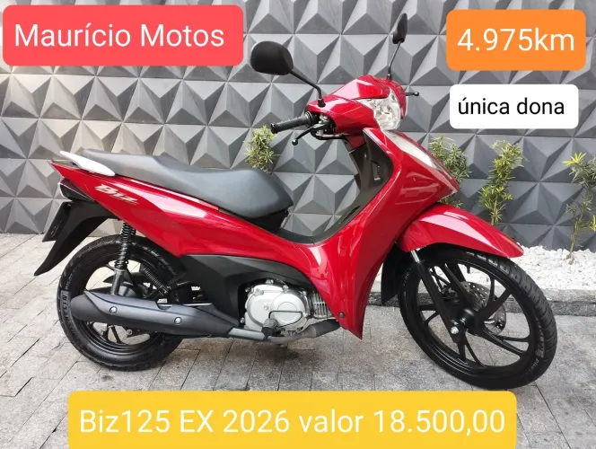 Honda Biz 125 EX 2026 única dona km baixa