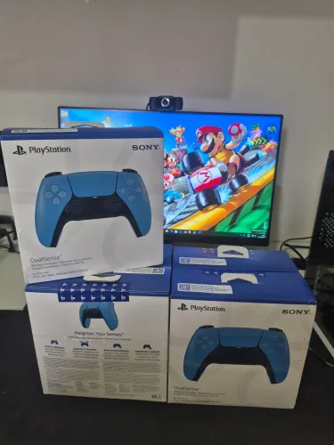 CONTROLE PS5 NOVO EDIÇÃO STARLIGHT BLUE