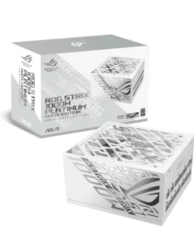 Fonte Asus ROG Strix 1000w Platinum White Edition (Branca)