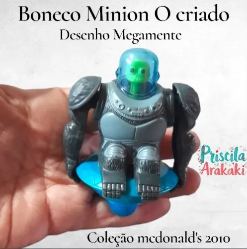 Boneco minion o criado Desenho Megamente coleção mcdonalds conforme fotos