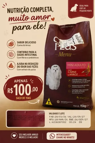 Ração para cães (Adulto pequeno porte)