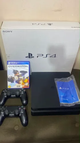 Playstation 4 Slim Completo 60 Jogos Aceita Cartão