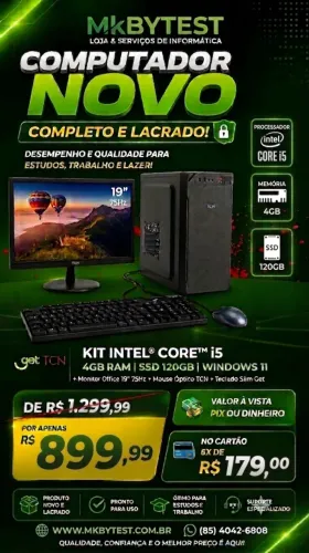 PC COMPLETO I5 SSD 120GB RAM 4 GB