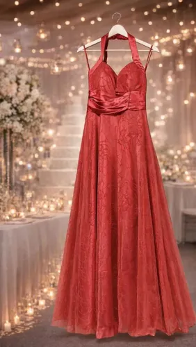 Vestido de festa usados - Vermelho 