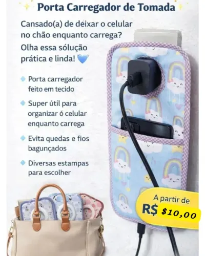 Porta carregador de celular
