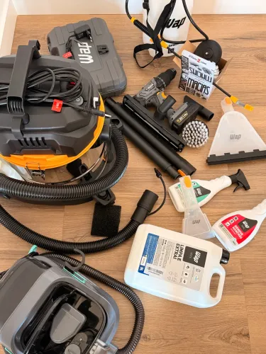 KIT PROFISSIONAL COMPLETO PARA LIMPEZA ESTOFADOS