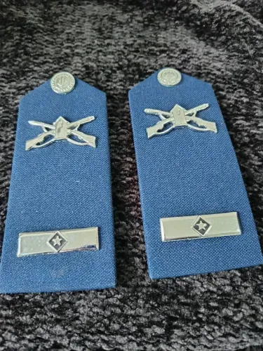 Par de ombreiras platina da força aérea.