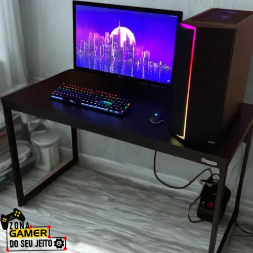 Mesa de Escritório Reforçada 120cm NOVA Multiuso para Computador estudo Gamer Escrivaninha
