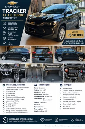 Chevrolet Tracker LT 1.0 Turbo 12V Flex AUT 2023