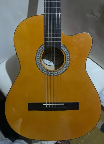 Violão eletroacústica Giannini Start SF-14 CEQ para destros natural verniz brilhante