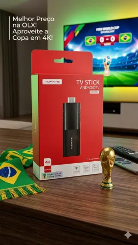 TV Stick Android 4K Tomate MCD-123 | Novo e com Entrega no DF