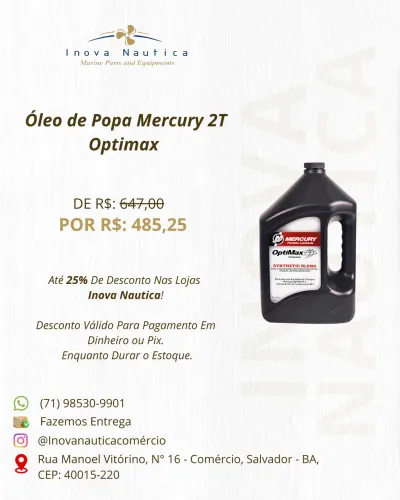 Óleo de Popa Mercury 2T Optimax
