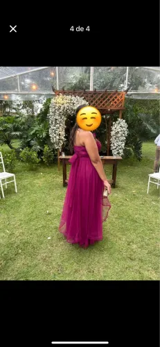 Vestido de madrinha/festa - fúcsia