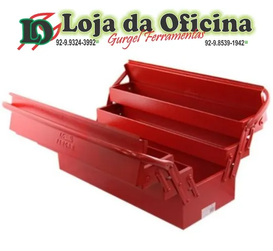 Caixa Sanfonada 40cm com 5 Gavetas para Ferramentas - Fercar-06