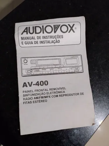 Rádio toca fitas audiovox 
